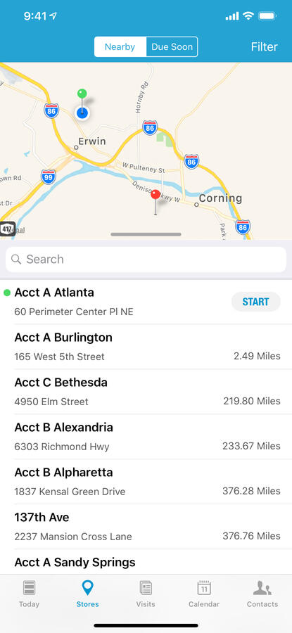 Data Collection App Map and GPS