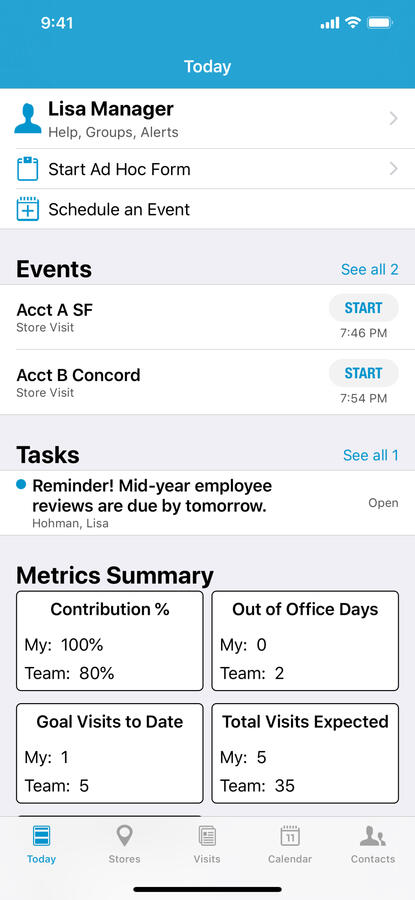 Data Collection App Main Screen